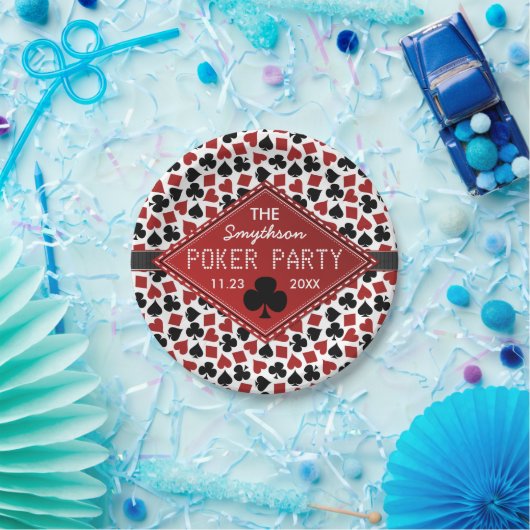  poker Party Casino Papieren Bordje (Feest)