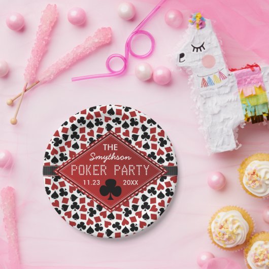  poker Party Casino Papieren Bordje (Feest)