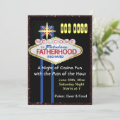 Poker Party New Papa Baby shower Kaart (Staand voorkant)