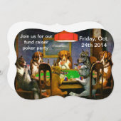 Poker Party nodigt uit Kaart (Voorkant / Achterkant)