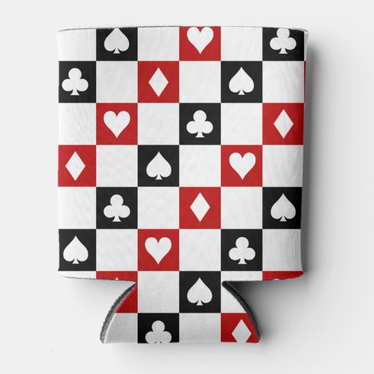 Poker party suit koelbox blikjeskoeler (Voorkant)