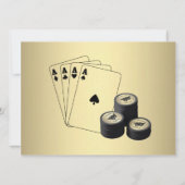 Poker Party-uitnodiging Kaart (Achterkant)