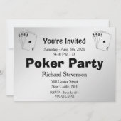 Poker Party-uitnodiging Kaart (Voorkant)