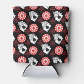 Poker Pattern Aces Crosses die kaarten spelen Tren Blikjeskoeler (Voorkant)