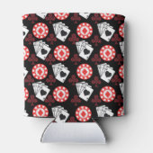 Poker Pattern Aces Crosses die kaarten spelen Tren Blikjeskoeler (Achterkant)