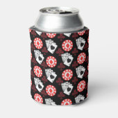 Poker Pattern Aces Crosses die kaarten spelen Tren Blikjeskoeler (Blikje Achterkant)