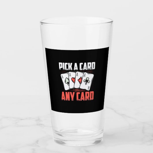 Poker Pick Card Elke kaart Glas (Voorkant)
