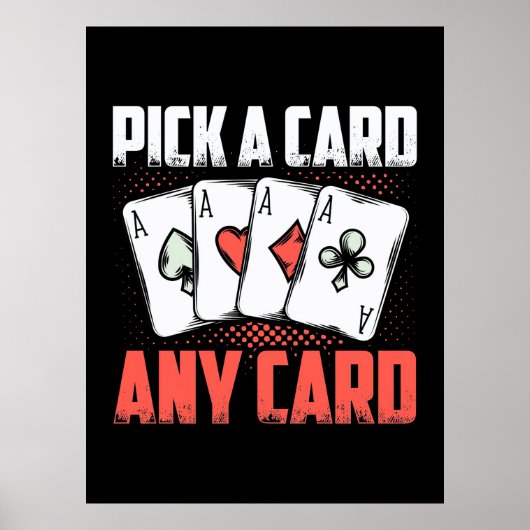 Poker Pick Card Elke kaart Poster (Voorkant)