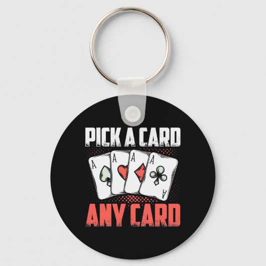 Poker Pick Card Elke kaart Sleutelhanger (Voorkant)