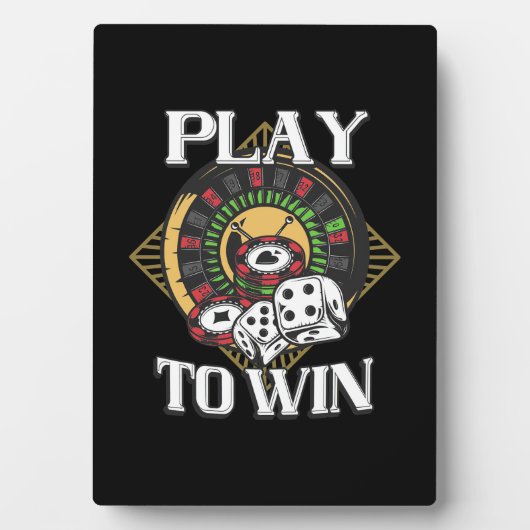 Poker Play to Win Fotoplaat (voorkant)