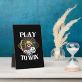 Poker Play to Win Fotoplaat (Zijkant)