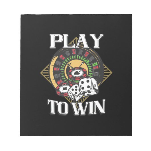 Poker Play to Win Notitieblok (Voorkant)