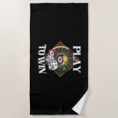 Poker Play to Win Strandlaken (Voorkant)