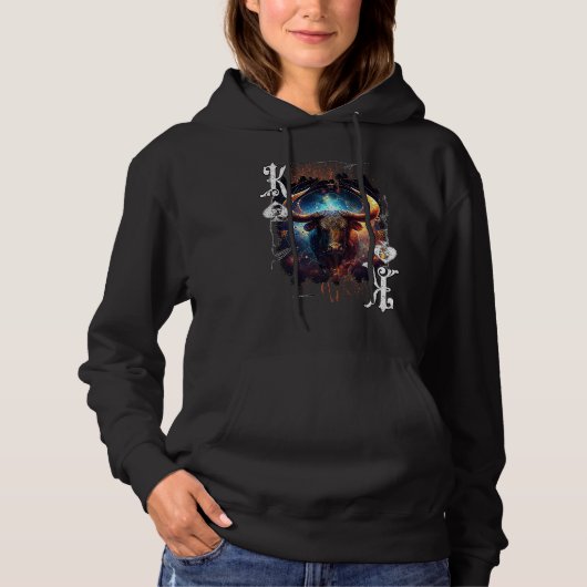 Poker Player Apparel Zodiac Sign Edition Taurus Hoodie (Voorkant)