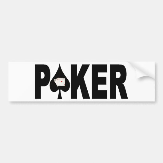 POKER Player-Bumpersticker Bumpersticker (Voorkant)