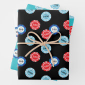 Poker Player Casino Chips Inpakpapier Vel (In situ)