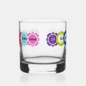Poker Player Chips Personalised Whisky Glas (Rechts)