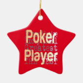 Poker Player Extraordinaire Keramisch Ornament (Voorkant)