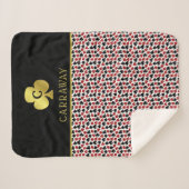 Poker Player Gambler Casino Card Suits Custom Name Sherpa Deken (Voorkant (horizontaal))