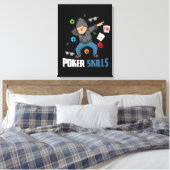 Poker Player Gifts Mannen Texas Holdem Casino Poke Canvas Afdruk (Insitu (Slaapkamer))