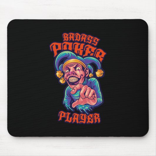 Poker Player Jester Casino Gambling Cards Gift Muismat (Voorkant)