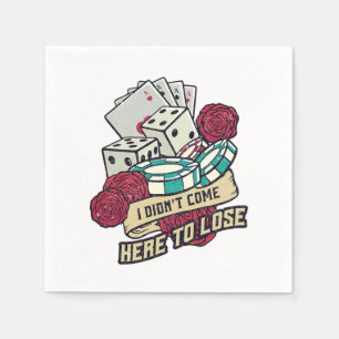 Poker Player Lose Casino Gambling Kaarten Gambler  Servet