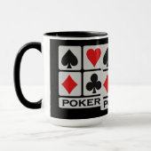 Poker Player mok - kies stijl & kleur (Links)