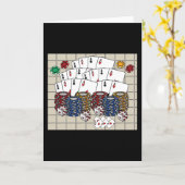 Poker Poker Player Winner Zocker Kaart (Gele Bloem)