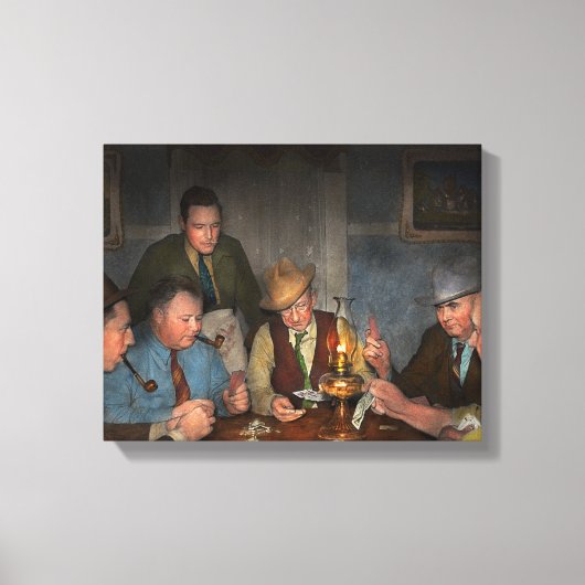 Poker - Pokerface 1939 Canvas Afdruk (Voorkant)