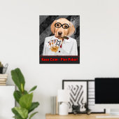 POKER-POSTER - HOOGSTE KALM - SPEELPOKER POSTER (Thuiskantoor)