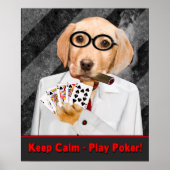 POKER-POSTER - HOOGSTE KALM - SPEELPOKER POSTER (Voorkant)