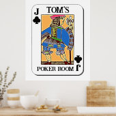 Poker Poster -  - Jack of Clubs (Keuken)