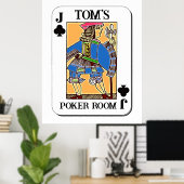 Poker Poster -  - Jack of Clubs (Thuiskantoor)