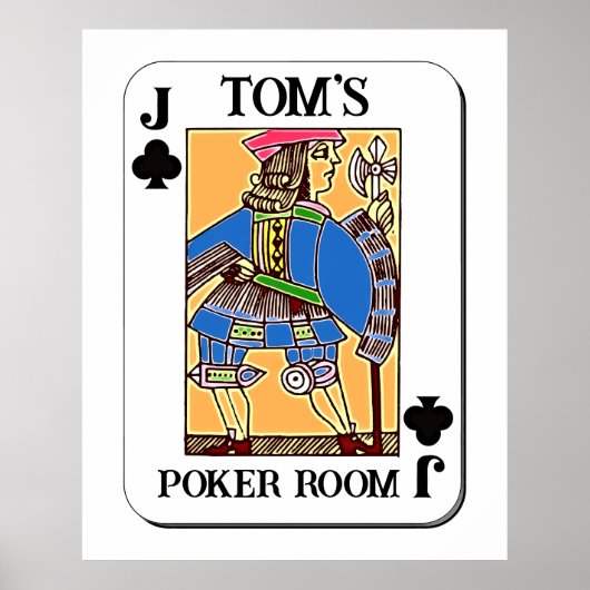 Poker Poster -  - Jack of Clubs (Voorkant)