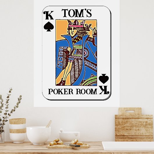 Poker Poster -  - koning der Spades (Keuken)