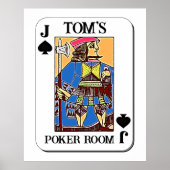 Poker Poster -  - Schoppenboer (Voorkant)
