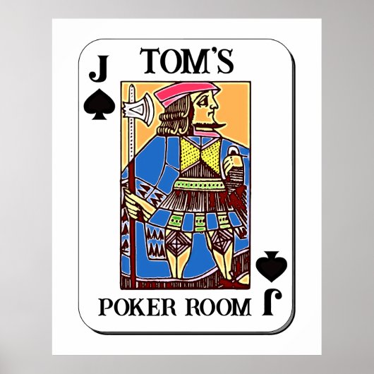 Poker Poster -  - Schoppenboer (Voorkant)