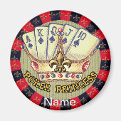 Poker Princess magneet (Voorkant)
