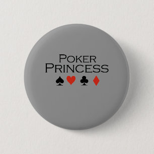 Poker Princess T-shirt Ronde Button 5,7 Cm