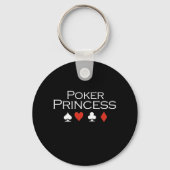 Poker Princess T-shirt wit Sleutelhanger (Voorkant)