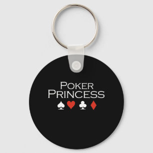 Poker Princess T-shirt wit Sleutelhanger