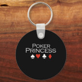 Poker Princess T-shirt wit Sleutelhanger (Voorkant)