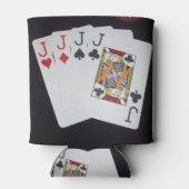 Poker, Quad Jacks Kan Stubby Houder. Blikjeskoeler (Achterkant)