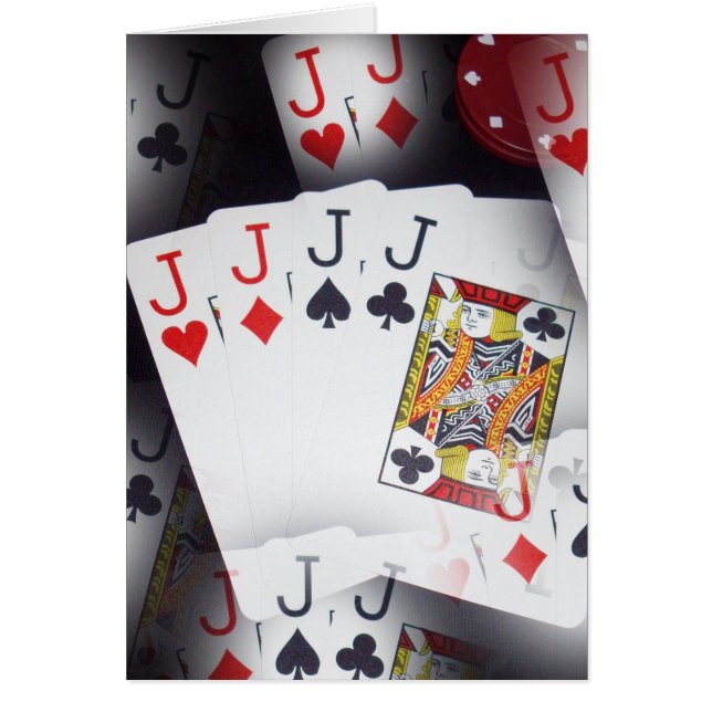 Poker, Quad Jacks Patroon (Voorkant)