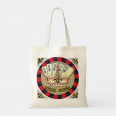 Poker Queen canvas tas (Achterkant)