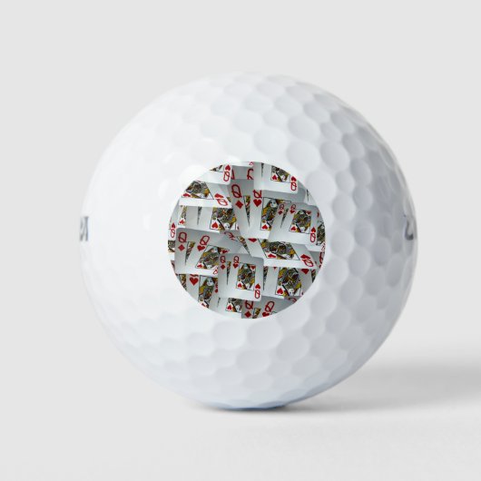 Poker Queens Design spelen, Golfballen (Voorkant)