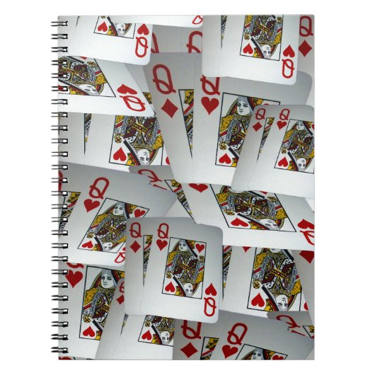 Poker Queens Design spelen, Notitieboek (Voorkant)