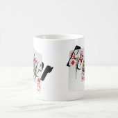 Poker Queens Dimensional Logo Coffee Mok. Koffiemok (Center)