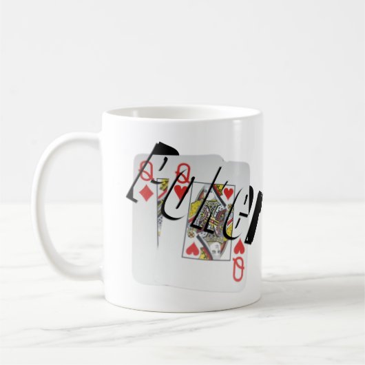 Poker Queens Dimensional Logo Coffee Mok. Koffiemok (Links)