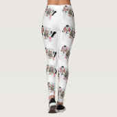 Poker Queens Logo, Leggings van het Witte Patroon  (Achterkant)
